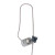N-Ear 360 Flexo Dynamic Braided Fiber Dual Radio Earpiece - 24 in., Earpiece