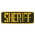 Hero's Pride 11 in. x 4 in. Sheriff Back Patch, Medium Gold OD Green 110025