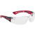 Bolle Rush+ Safety Glasses With Platinum Lens, Black/Red/Clear