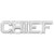 Hero's Pride Chief Die Struck Letters Pins, 3/8 in., Nickel Plate