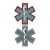 Hero's Pride Star of Life Reflective Shoulder Back Patch