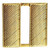 Hero's Pride Captain Corrugated Metal Insignia, Gold Plate