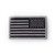 Hero's Pride Reversed U.S. Flag Patch, Silver & Black, 3-3/8 in. x 2 in.