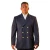Anchor Uniform Polyester Wool Double Breasted Coat with Bottom Flaps, Navy