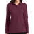 Port Authority Ladies Silk touch Long Sleeve Polo, Burgundy Front View