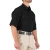 First Tactical Men's V2 Tactical Short Sleeve Shirt - PFAS, Black, Facing Front Right Angle