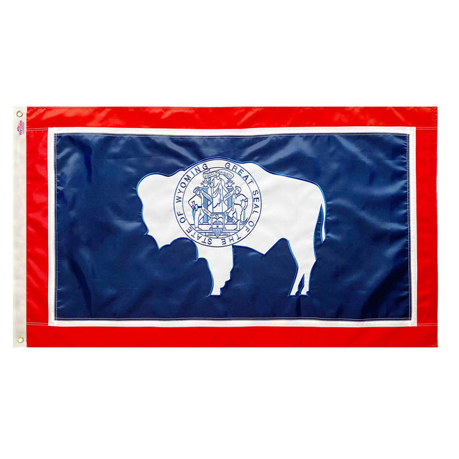 Valley Forge Spectramax Nylon Wyoming State Flag