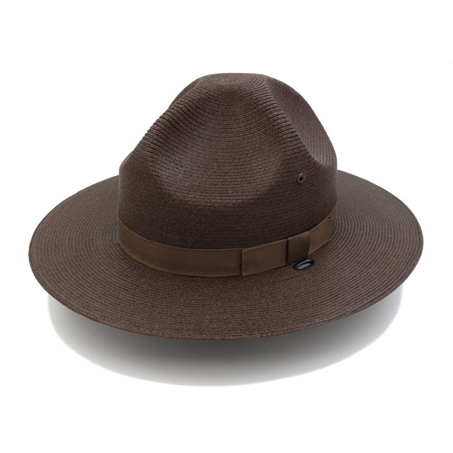 Stratton Campaign Style Straw Hat Brown
