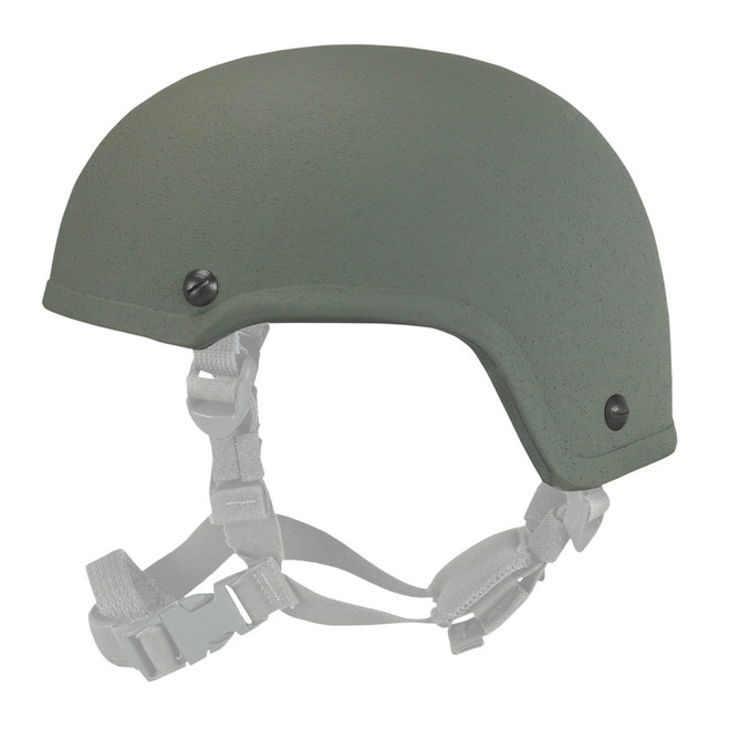 Safariland PROTECH Delta 4 High-Cut Ballistic Helmet SHELL Green side view