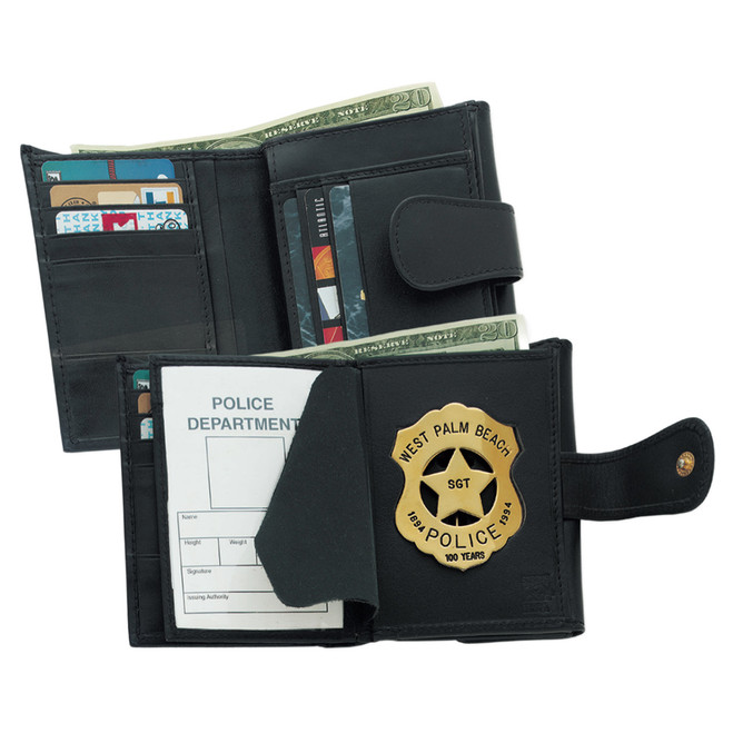 Female Badge, Checkbook and Credit Card Wallet