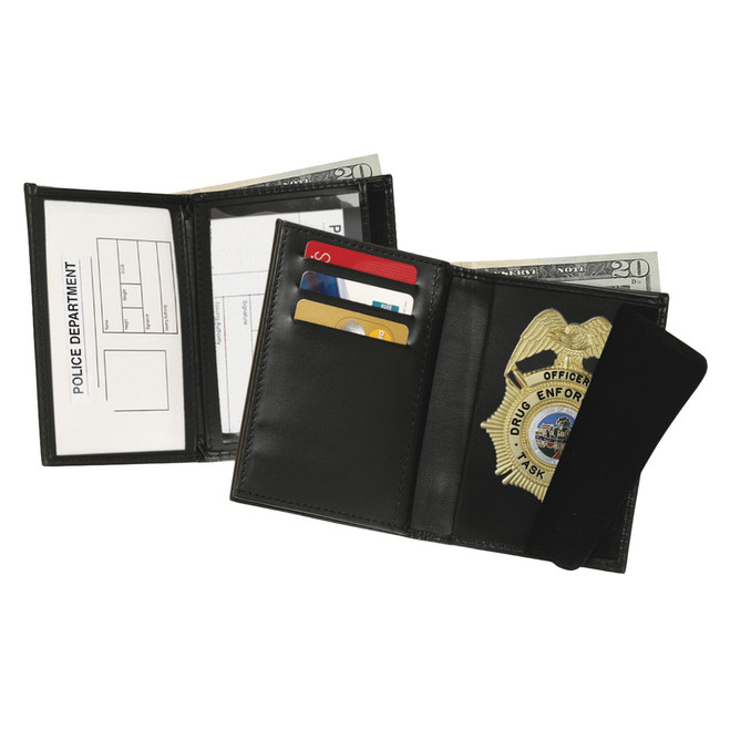 Strong Leather Double ID Badge Wallet - 2 ¾" Badge
