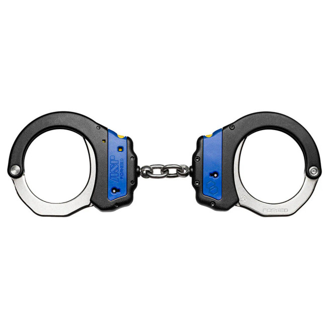 ASP Steel Bow Ultra Plus Cuffs - Chain Identifier Blue