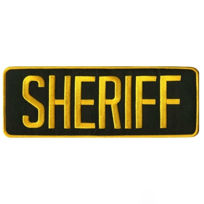 Hero's Pride 11" x 4" Sheriff Back Patch 3