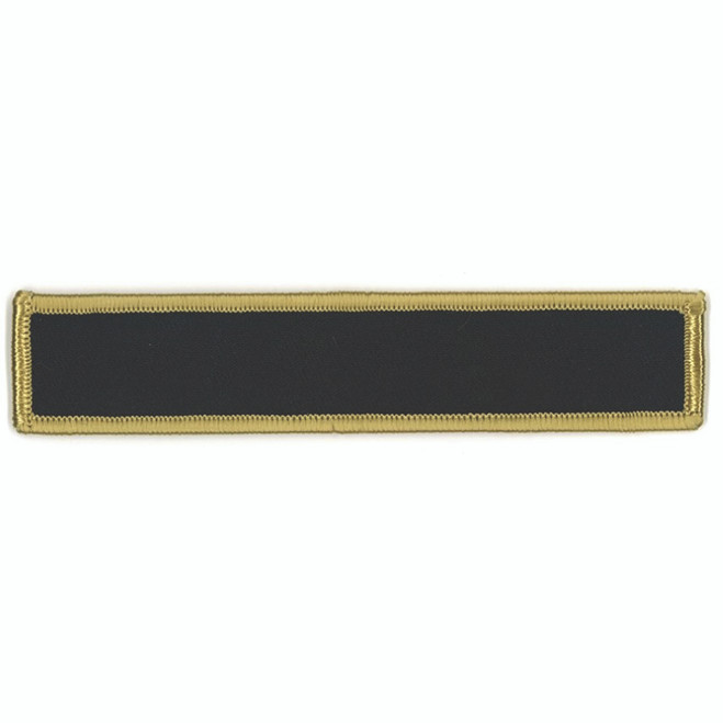 Hero's Pride 5" x 1" Gold On Black Multnomah County Name Patch, Blank