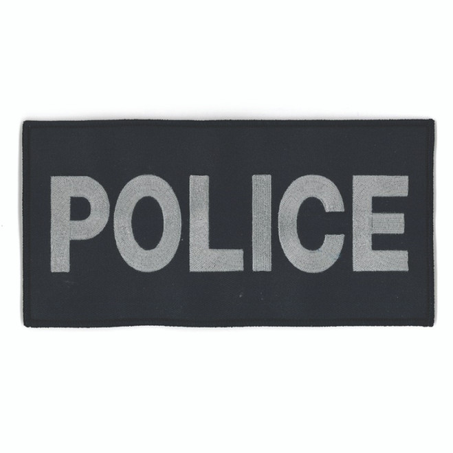 Hero's Pride 4 X 8" Police Patch, Midnight Navy, w/ velcro