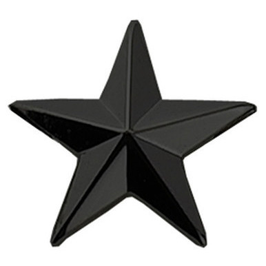 Hero's Pride 1 in. Star Pin, Pair - 1 Post & Clutch Back, Black