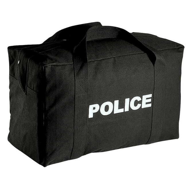 Rothco Large Black Canvas Police Gear Bag