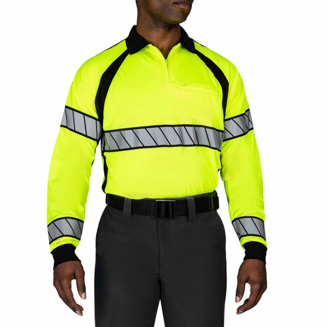 Blauer Hi-Vis Long Sleeve Polo