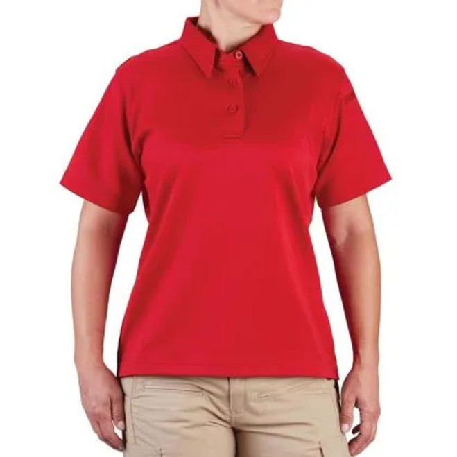 Propper Women's I.C.E. Performance Short Sleeve Polo Red 1