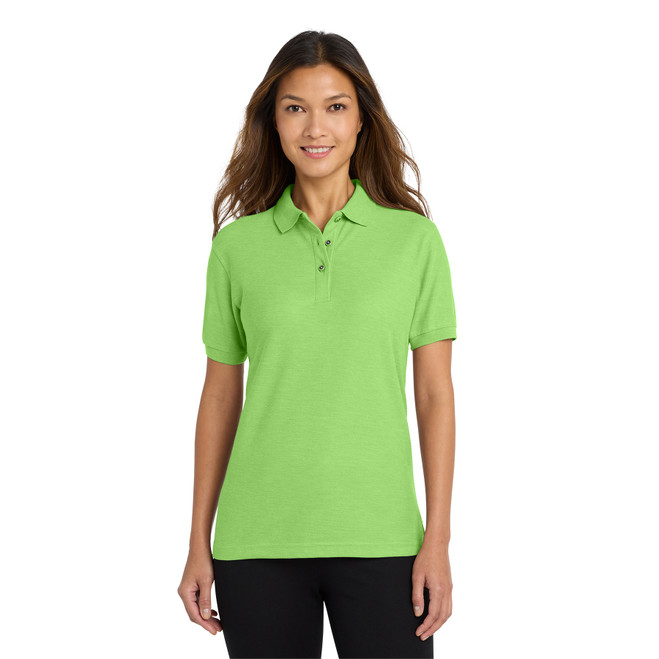 Port Authority Women's Silk Touch Polo Lime 1