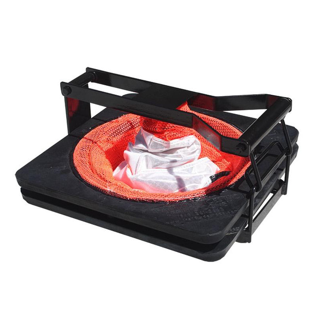 Viz-Con 28 in. Reflective 3 lb. Spring Cone & Industrial System with Tote, Pack of 2 2