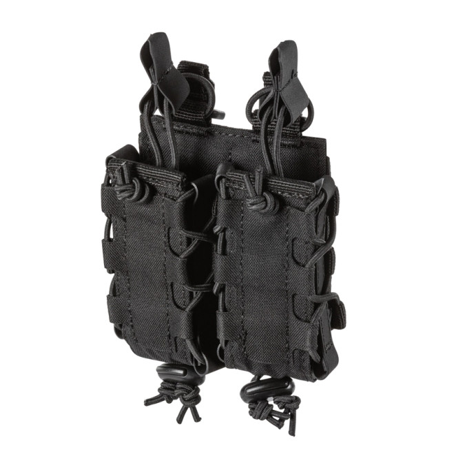 5.11 Tactical Flex Double Pistol Mag Multi Pouch Black, Front Facing Left