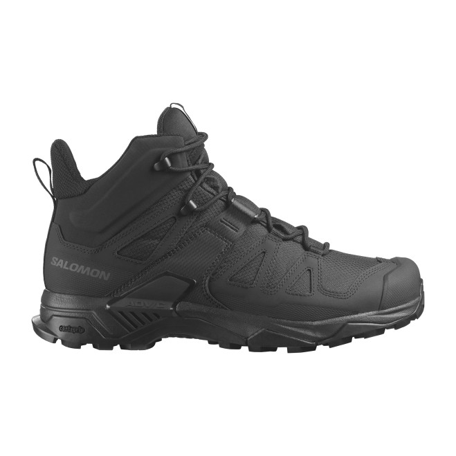 Salomon X Ultra Forces Mid Boots, Black, Front Facing Right