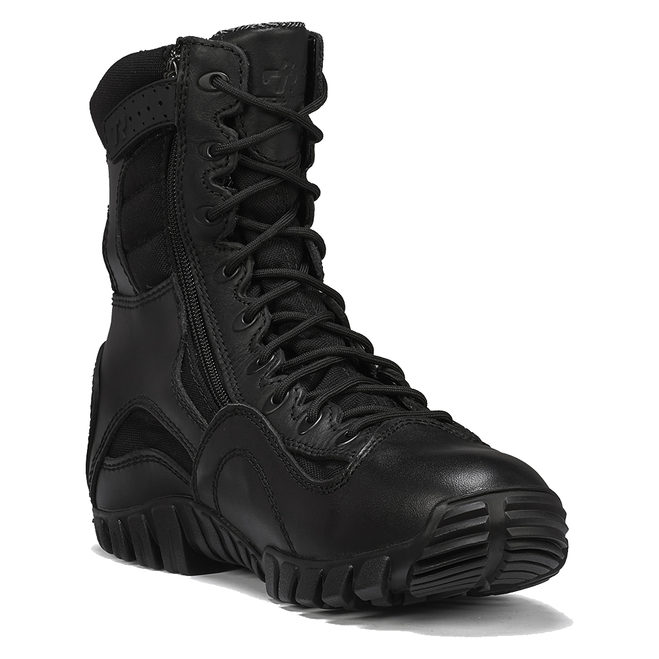 Belleville Black Khyber Lightweight Waterproof Side-Zip Tactical Boots