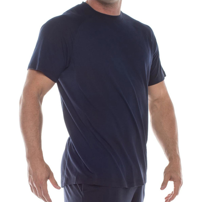 DFND FR Performance Shirt - Raglan Sleeve Front Angle on Body
