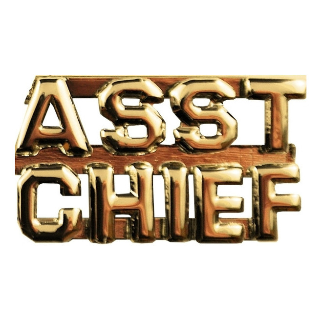Hero's Pride Asst Chief Die Struck Letters Pins, 1/4 in., Gold Plate