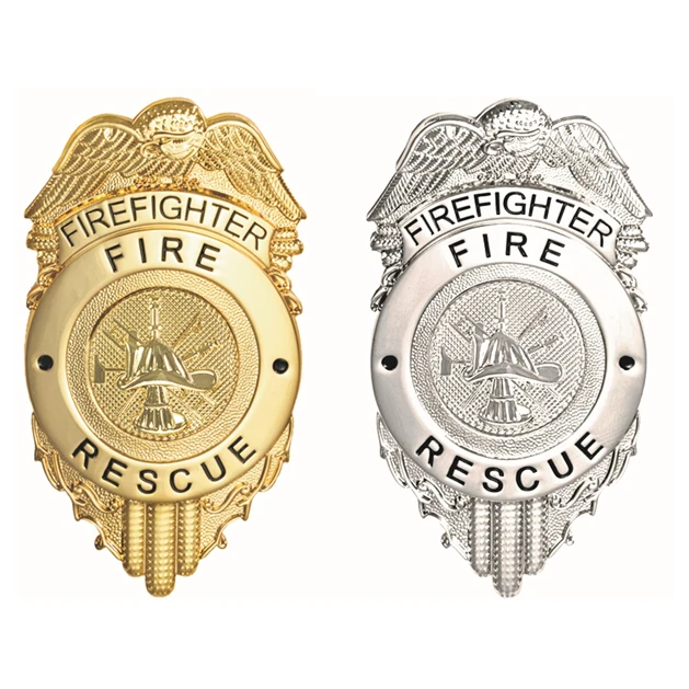 Hero's Pride Firefighter Fire Rescue Badge