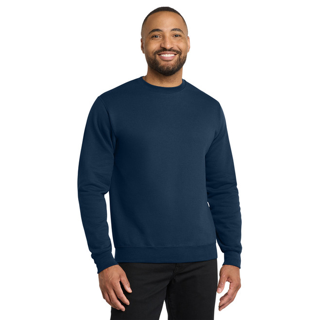 Port & Company Core Fleece Crewneck Sweatshirt, Navy 1