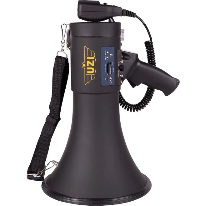 UZI 50 Watt Megaphone w/Siren and Shoulder Carrying Strap