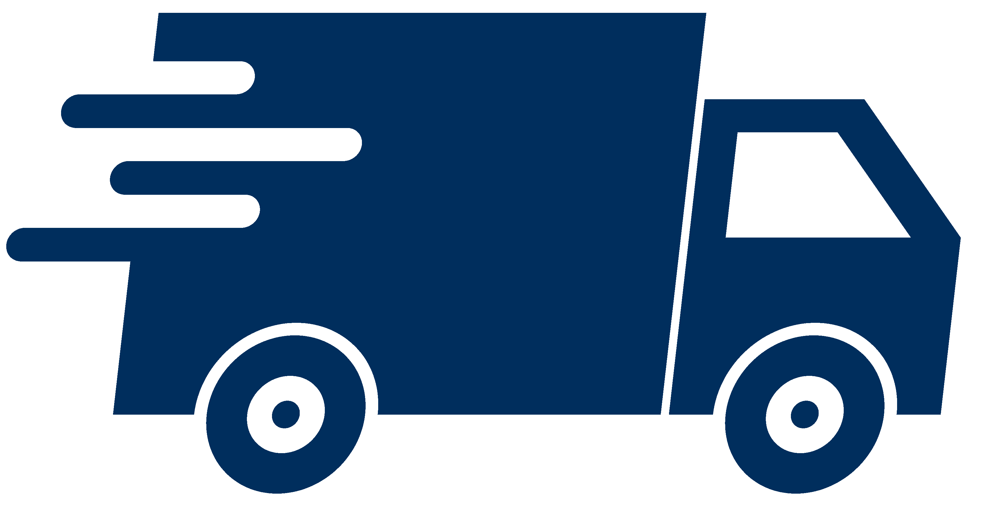 Shipping truck icon - blue