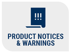 Product Notices and Warnings icon