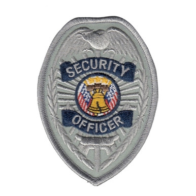 SECURITY OFFICER Badge Patch, Gold/Black, 3 Circle - Hero's Pride