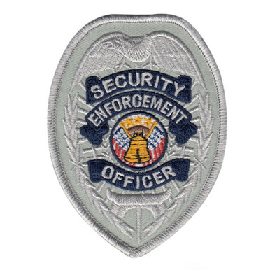 EMT Badge Patch, Silver, 2-1/2 x 3-1/2 - Hero's Pride