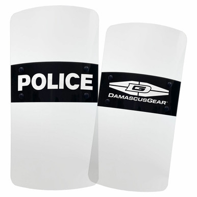 Damascus Gear Rectangle Riot Shield | Curtis Blue Line