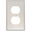 Leviton 1-Gang Duplex Outlet Wall Plate White