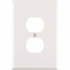 Leviton 1-Gang Jumbo Duplex Outlet Wall Plate White