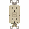 Leviton 15 Amp Self-Test Smartlockpro Slim Duplex Gfci Outlet Ivory