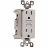 Leviton 15 Amp 125-Volt NEMA 5-15R SmartlockPro 2-Pole Tamper-Resistant Duplex GFCI Receptacle with LED, White