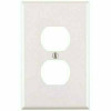 Leviton White 1-Gang Duplex Wall Plate