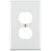 Leviton White 1-Gang Duplex Wall Plate