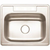 Premier Stainless Steel Kitchen Sink 25 in. 3-Hole Single Bowl Drop-In Kitchen Sink With Brush Finish