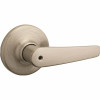 Kwikset Delta Satin Nickel Privacy Bed/Bath Door Handle With Microban Antimicrobial Technology