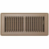 Truaire 4 In. X 10 In. Brown Floor Register