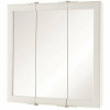 24-3/16 In. W X 24-3/16 In. H Fog Free Framed Surface-Mount Tri-View Bathroom Medicine Cabinet In White