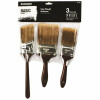 Utility 2 In. Flat Cut, 3 In. Flat Cut And 2 In. Angled Sash Utility Paint Brush Set (3-Piece)