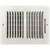 Truaire 8 In. X 6 In. 2-Way Steel Wall/Ceiling Register , White